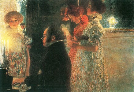 《피아노 앞의 슈베르트Schubert am Klavier》 (1899), 1945년 파괴