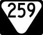 State Route 259 marker
