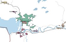 Localités de Stjørdal telles que définies par le Bureau central des statistiques (SSB)