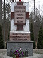 Monument to murdered Poles at the site of the executions