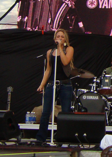 Performing at the 2010 Cavendish Beach Music Festival in Prince Edward Island, Canada.