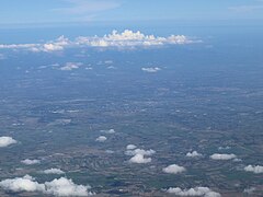 Tarlac City from air east