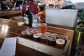 Tasting at Burnside Brewing