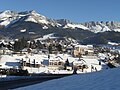 Villard-de-Lanse Blick auf die Bergkette im Osten