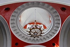 Chandelier in the lobby