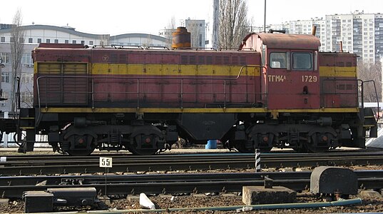 ТГМ4А-1729, вид сбоку