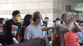 A pro-Beijing person rushed forward and shouted to pro-democracy figures