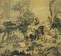 西園雅集 明治4年（1871年） 絹本着色 古河歴史博物館