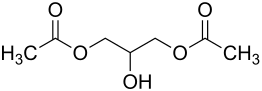 Strukturformel des Diacetins