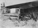 4.7inch gun emplacement at Fort Lytton 1943.