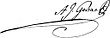 Signature de Antoine Joseph Gorsas