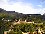 Montebello and Sasso Corbaro castles above Bellinzona