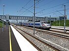 Un TGV en gare de Champagne-Ardenne