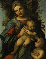Correggio, Madonna and Child with infant St John the Baptist, 1514–15