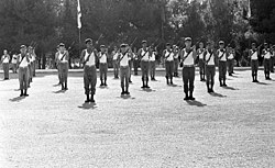 אימון בקורס שוטרים, שפרעם, 1969. צלם – דן הדני, מאוספי הספרייה הלאומית, ישראל.
