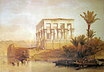 The Hypaethral Temple of Philae by David Roberts, 1838, in The Holy Land, Syria, Idumea, Arabia, Egypt, and Nubia