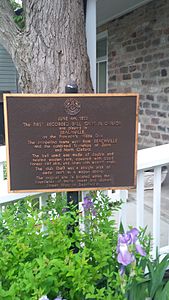 First Baseball Game Plaque, Beachville, Ontario