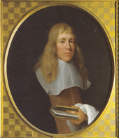 long-haired man in seventeenth-century clothes