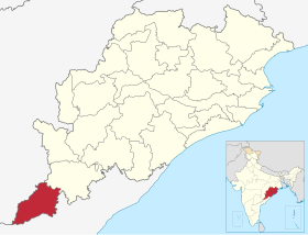 Localisation de District de Malkangiri