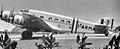 An Italian Savoia-Marchetti SM.81 tri-motor airliner at Howard Field in 1942. This aircraft, which was acquired by the United States from the Italian-Latin American Airline (LATI), was seized in Chile by local government officials and donated to the United States Army because of shortage of transports in Central America.