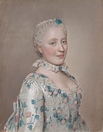 Marie Josèphe von Sachsen, 1749, pastel on vellum
