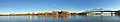 La Crosse Riverside Park waterfront as seen from Pettibone Park.