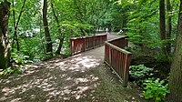 Brücke über die Mellingbek an der Einmündung in die Alster