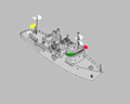 Rimorchiatore L ≥ 50 m con lunghezza rimorchio ≤ 200 m e doppio fanale prodiero