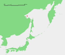 Localización de las islas Chantar en el mar de Ojotsk