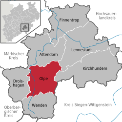 Olpe – Mappa