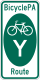 BicyclePA Route Y marker