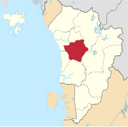 Location of Pendang District in Kedah