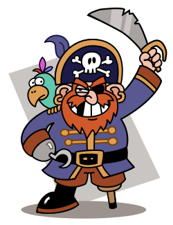 Pirate caricature