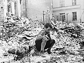 Survivor of the bombing of Warsaw, 1939