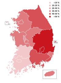 지역별 비례대표 새누리당