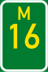 Metropolitan route M16 shield