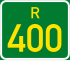 Regional route R400 shield