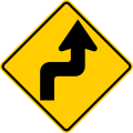 P-1-3 Sharp reverse curve right (left if reversed)