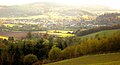 Stapleton and Presteigne viewed from Hell Peak