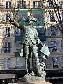 Rochambeau statue replica in Paris