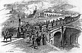 Image 38Stockton and Darlington special inaugural train 1825: six wagons of coal, directors coach, then people in wagons (from Train)