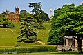 Image 54Hawkwell Field with Gothic temple, Cobham monument and Palladian bridge at Stowe House (from History of gardening)