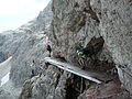 Un tratto della via ferrata