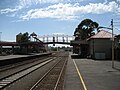 Northbound view from Platform 1, February 2007, prior to the electrification of the line