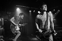 The Cribs performing live in Sydney in 2018