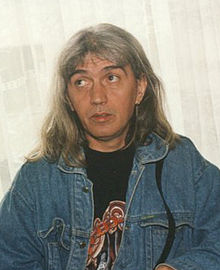 Valeriu Sterian in 1998, at the release of Ilie Stoian's album Bestiar