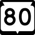 State Trunk Highway 80 marker