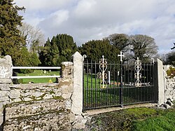 Gate to Whitechurch monastic ruins