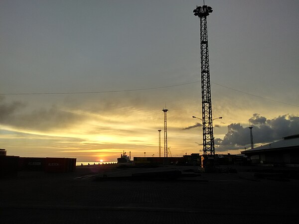 Zamboanga Port at sunset