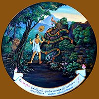 King Bhuridatta although caught by Alambayana maintains his Virtue, Bhuridatta Jataka